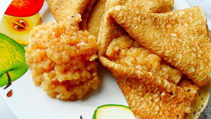 Сладкий соус из яблок