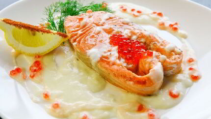 Сливочный соус к рыбе с икрой