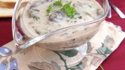 Сметанно-грибной соус