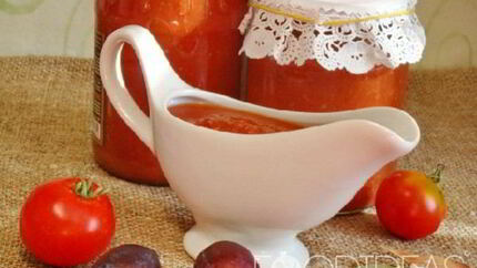 Соус из слив и помидоров