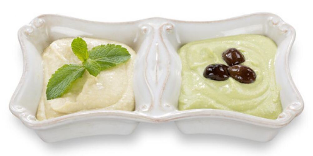 Рецепт соуса хумус с мятой и оливками