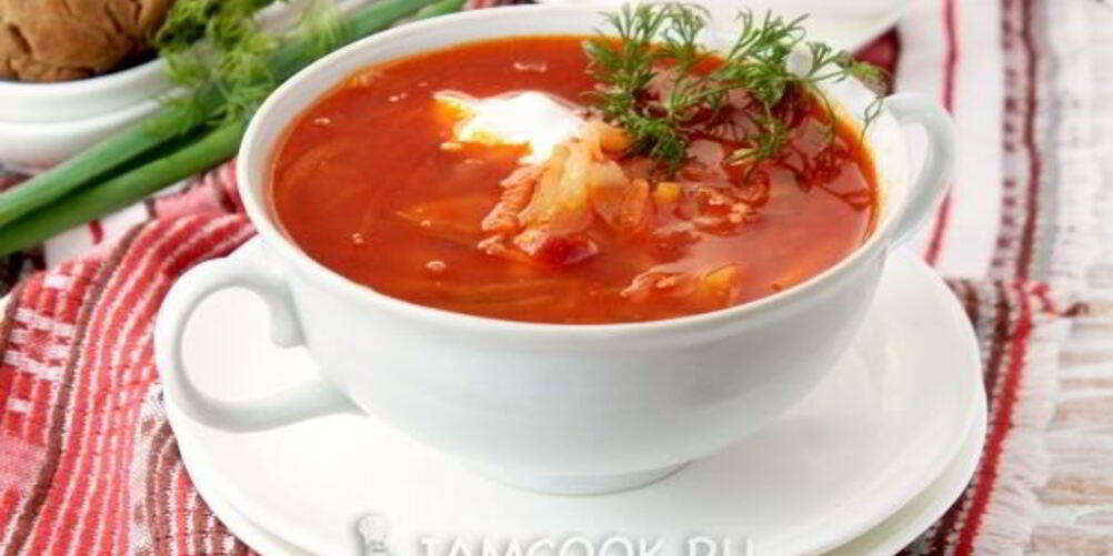 Рецепт борща без мяса