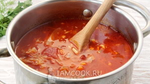 борщ без мяса