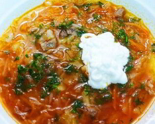 Борщ из баранины