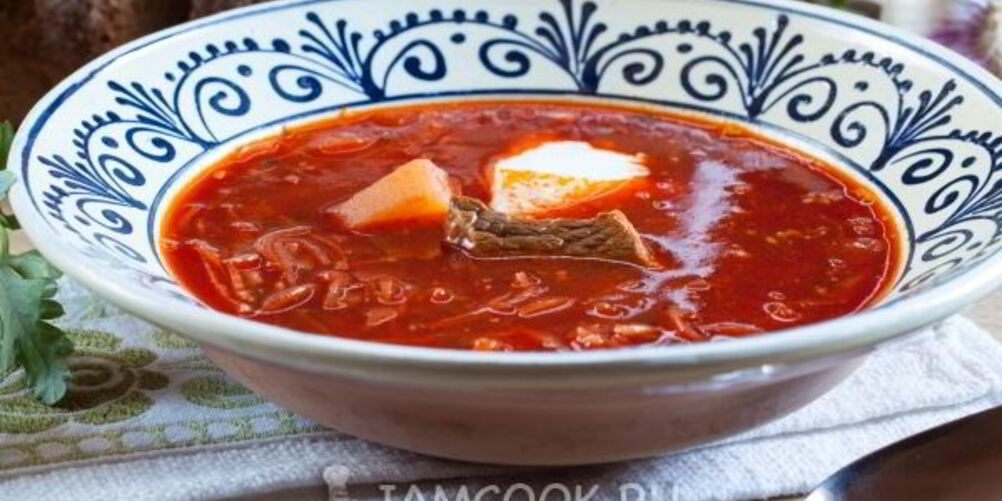 Рецепт борща классического с мясом