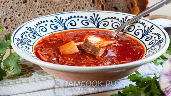 борщ классический с мясом