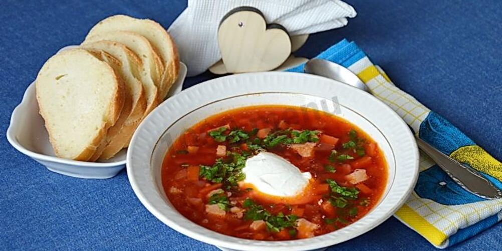 Рецепт борща московского со свеклой