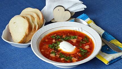 Борщ московский со свеклой