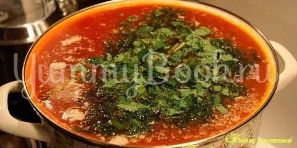 Рецепт борща постного