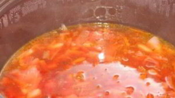 борщ с черносливом вегетарианский