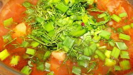 Борщ с грибами