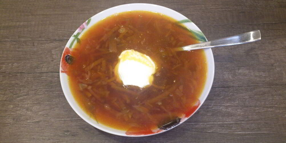 Рецепт борща с маринованной свеклой