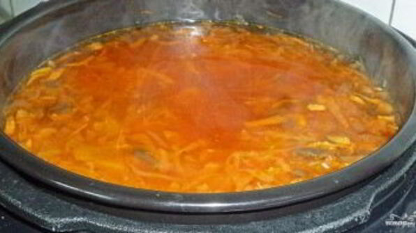 борщ с мясом