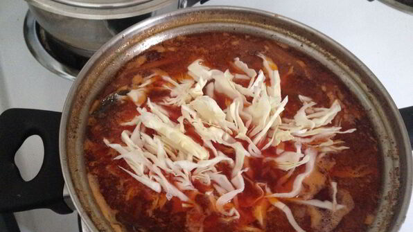 борщ с салом по-мужски