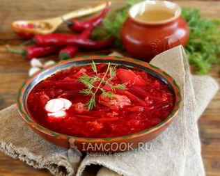 Борщ с тушенкой