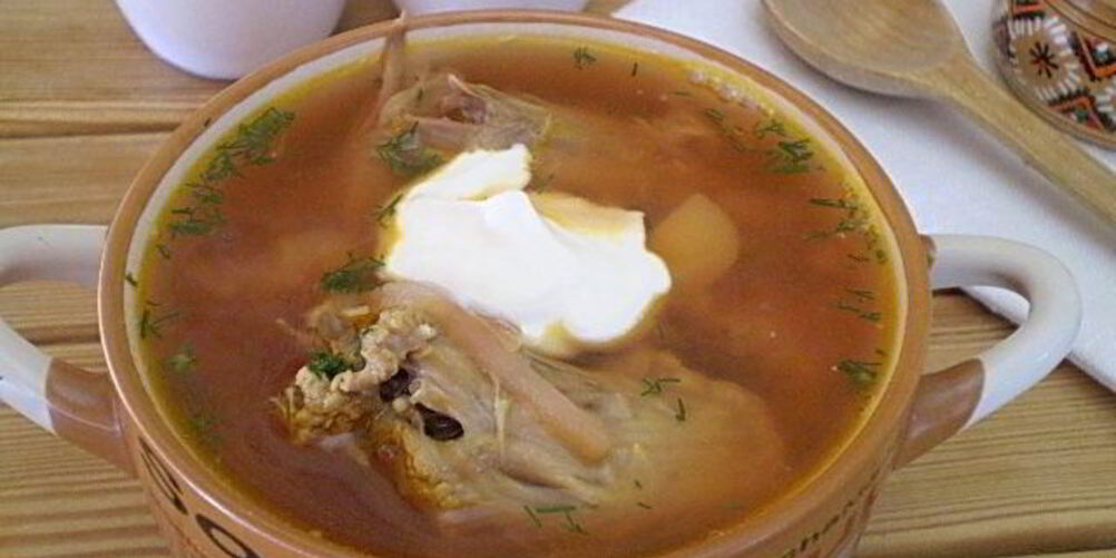 Рецепт борща с уткой