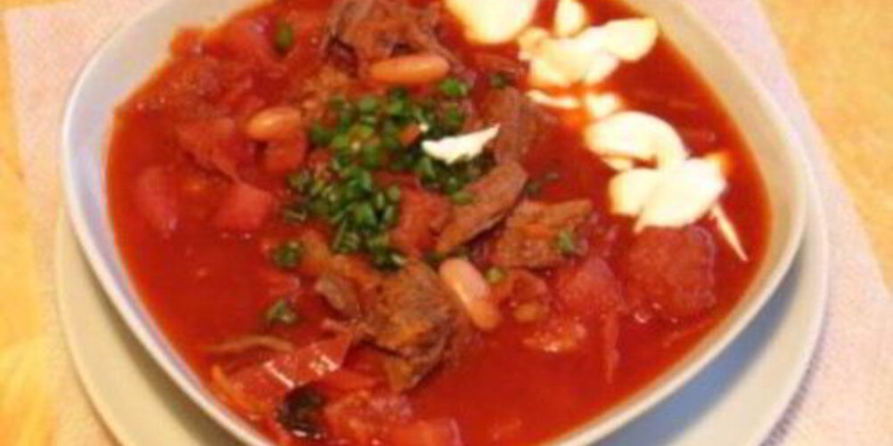 Рецепт борща со свининой по-житомирсков