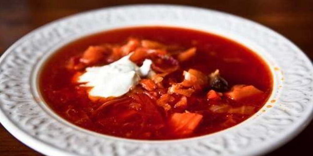Рецепт борща со свининой