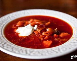 Борщ со свининой