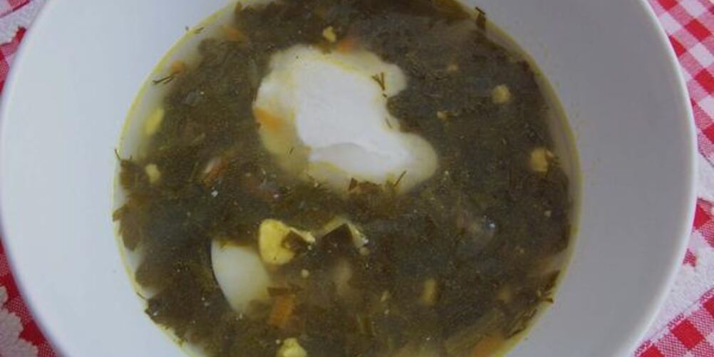 Рецепт борща зеленого