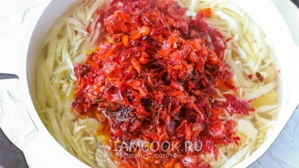 классический постный борщ