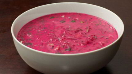 Литовский холодный борщ