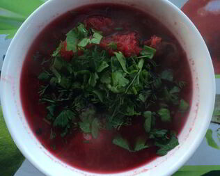 Наваристый борщ без мяса и картофеля