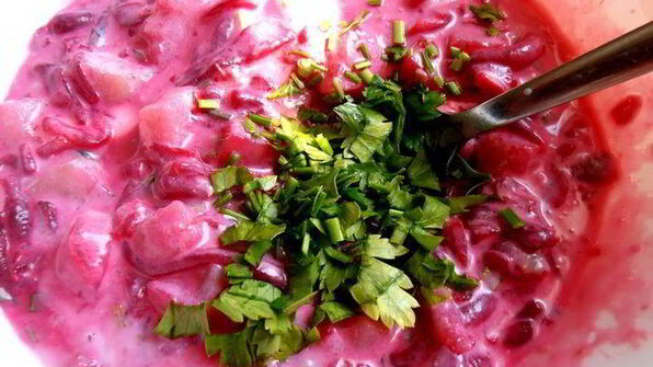 норвежский борщ с килькой