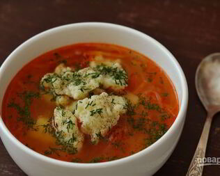 Полтавский борщ с галушками