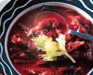 Постный борщ с фасолью