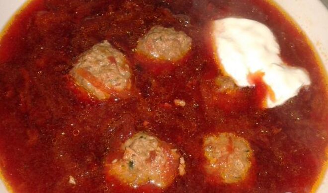 Рижский легкий борщ