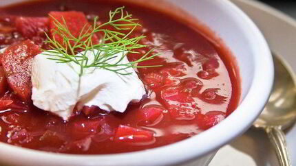 Украинский борщ с курицей