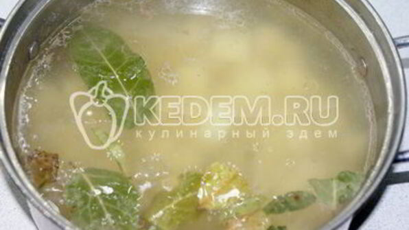 вкусный борщ с черемшой