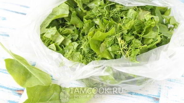 заморозка для зеленого борща на зиму