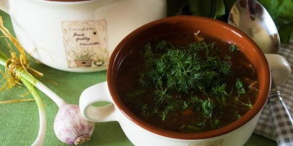 Рецепт зеленого борща со щавелем