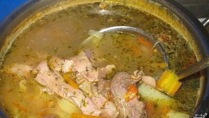 Бульон из петуха