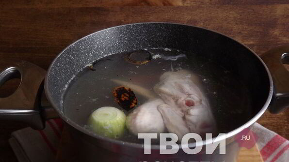 бульон с яйцом