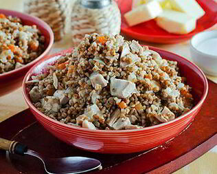 Гречневая каша на курином бульоне в мультиварке