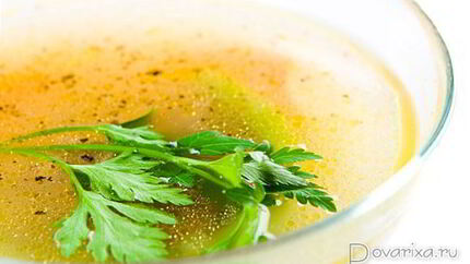 Мороженный куриный бульон