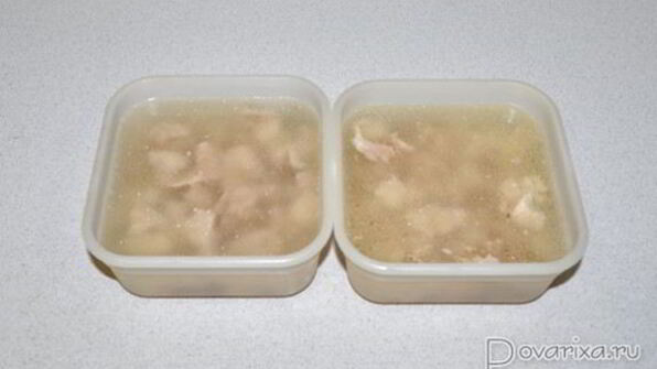 мороженный куриный бульон