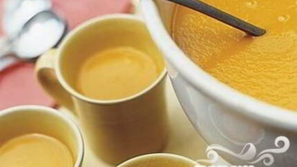 Тыквенный суп на курином бульоне