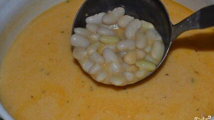 Фасолевый суп на сметане