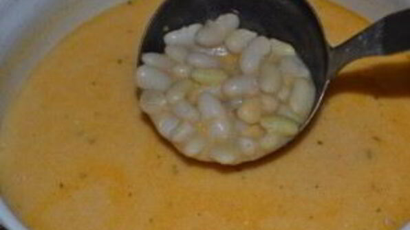 фасолевый суп на сметане