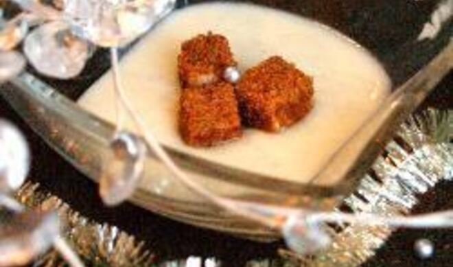 Французский суп из пастернака с Фуа Гра