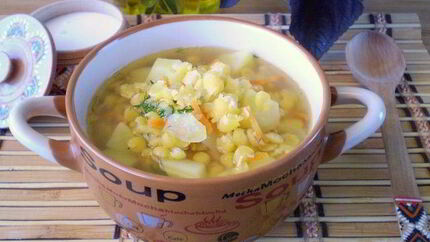 Гороховый суп на воде