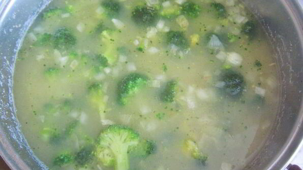 гороховый суп с брокколи