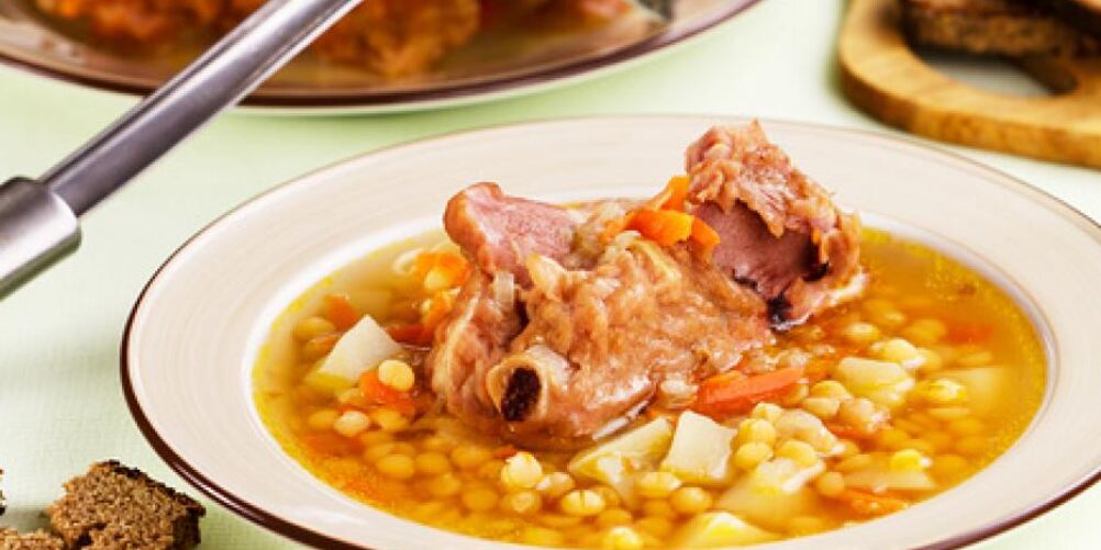 Рецепт горохового супа с копченостями