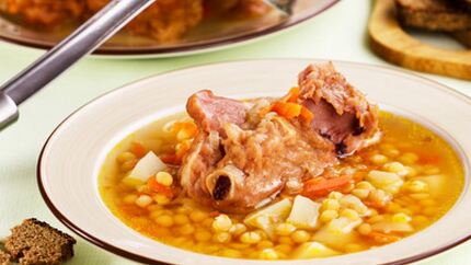 Гороховый суп с копченостями