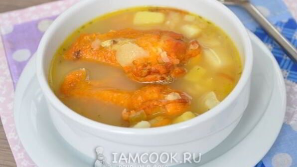гороховый суп с копчеными крылышками
