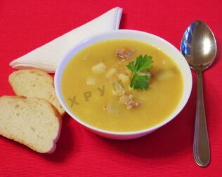 Гороховый суп с мясом свинины